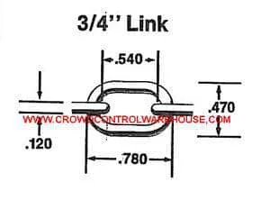 3/4 in. Light Duty Plastic Chain - Standard Colors