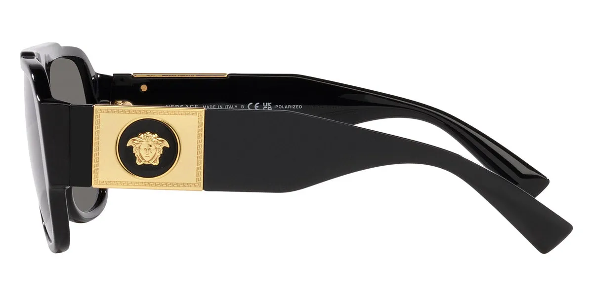 Black Sunglasses With Gold (Black) - VE4436UGB1