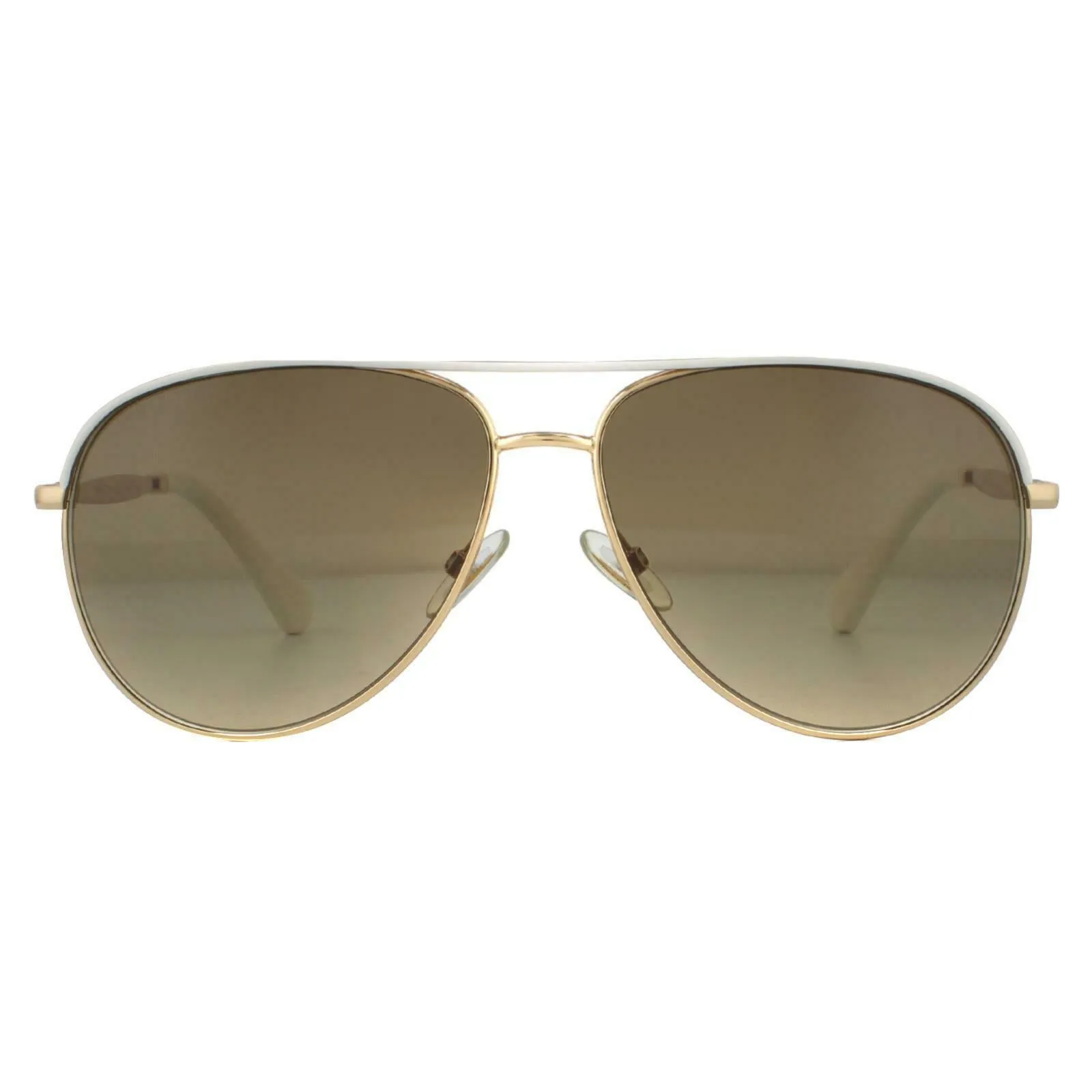 Jimmy Choo Brown Gradient Aviator Sunglasses