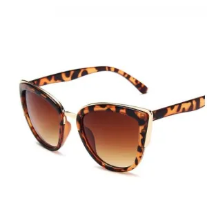 Leopard Gradient Oversized Sunglasses Unisex