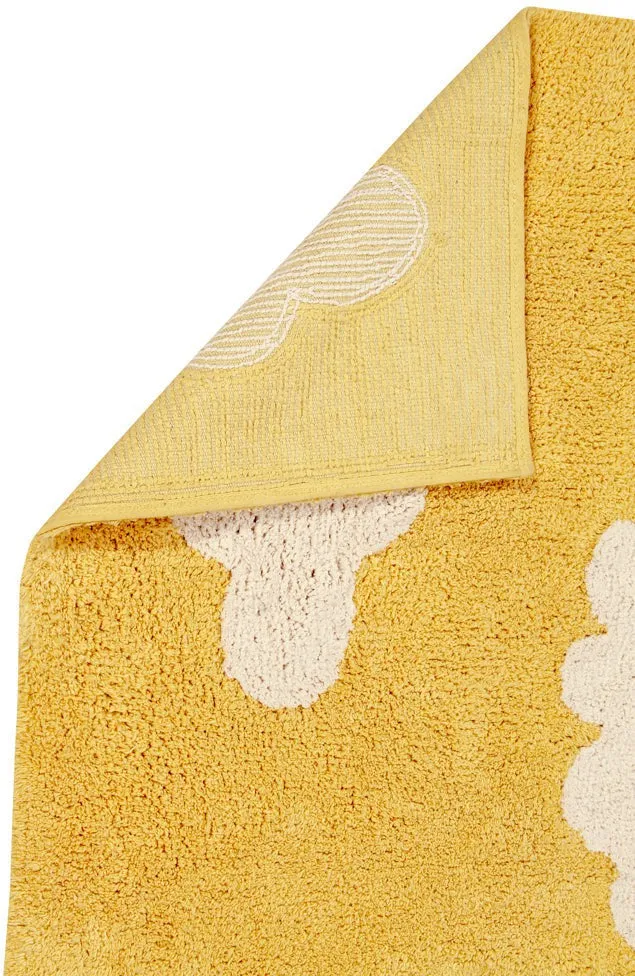 Lorena Canals Washable Rug Clouds Mustard