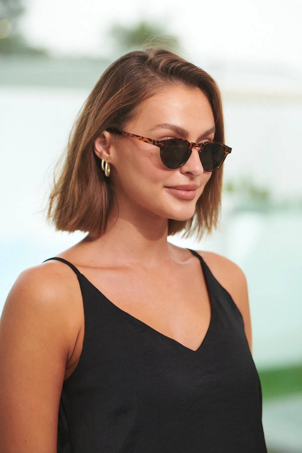 Melanie Brown Tort Sunglasses