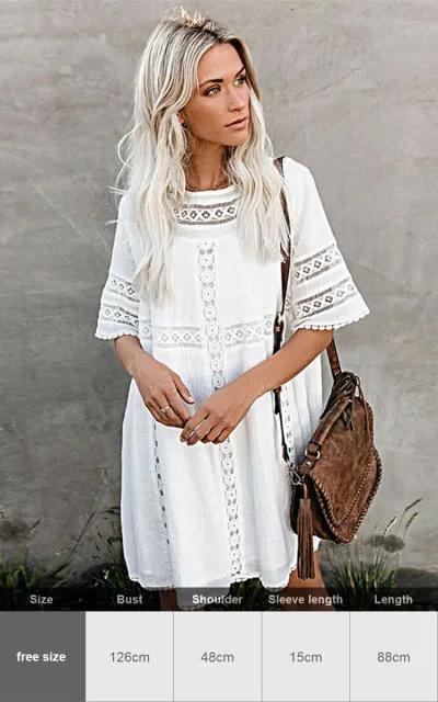 Sexy New Shirt Beach Up White Beach Dress Loose Blouse Tunic Pocket Long Sleeve Swimsuit Cover Up Casual Beachwear