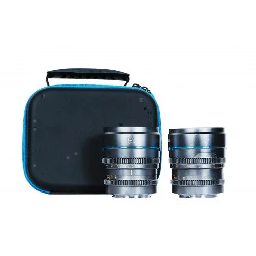 Sirui Nightwalker Series 16mm & 75mm T1.2 S35 Cine Twin Lens Kit (Gun Metal)