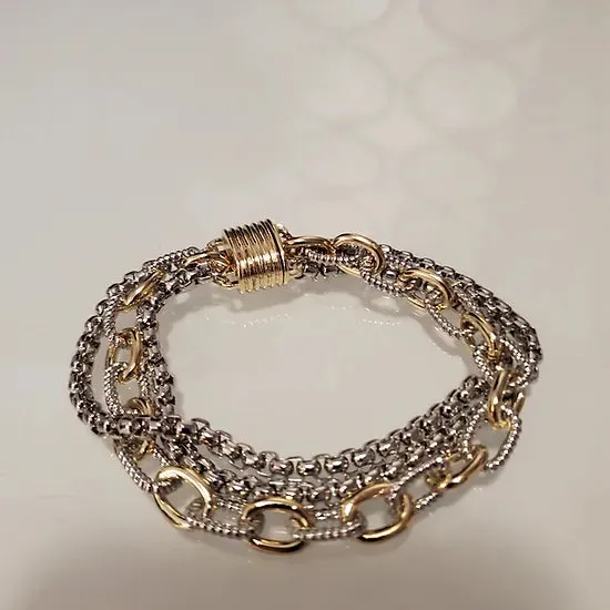 Talia Triple Chain Bracelet