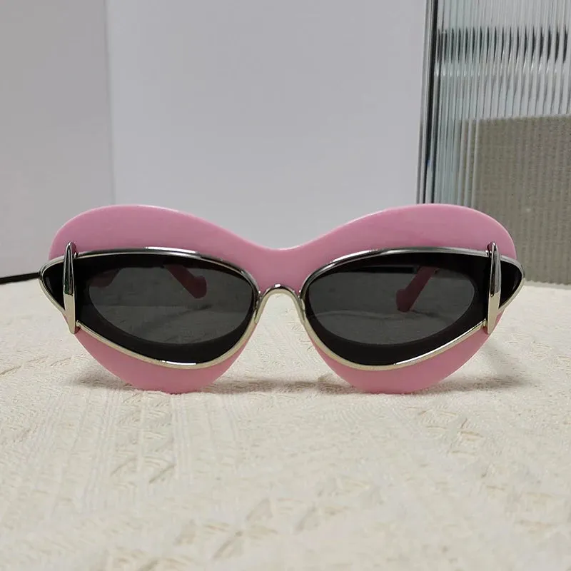 TEEK - Cat Eye Double Frame Sunglasses